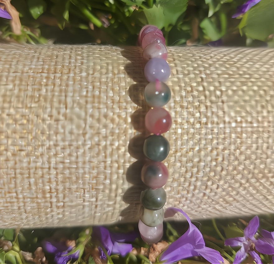 Armband Turmalin multicolor, 06mm Kugeln.