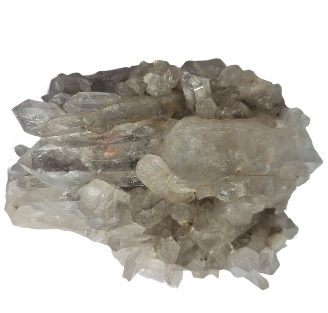Bergkristall Gruppe, (Peru), 555 Gramm.