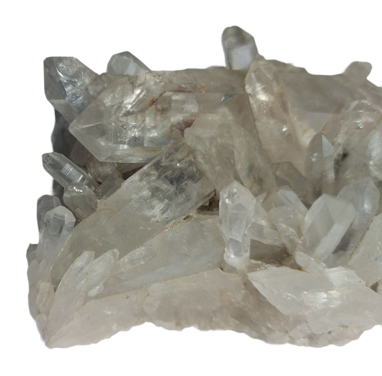 Bergkristall Gruppe, (Peru), 555 Gramm.