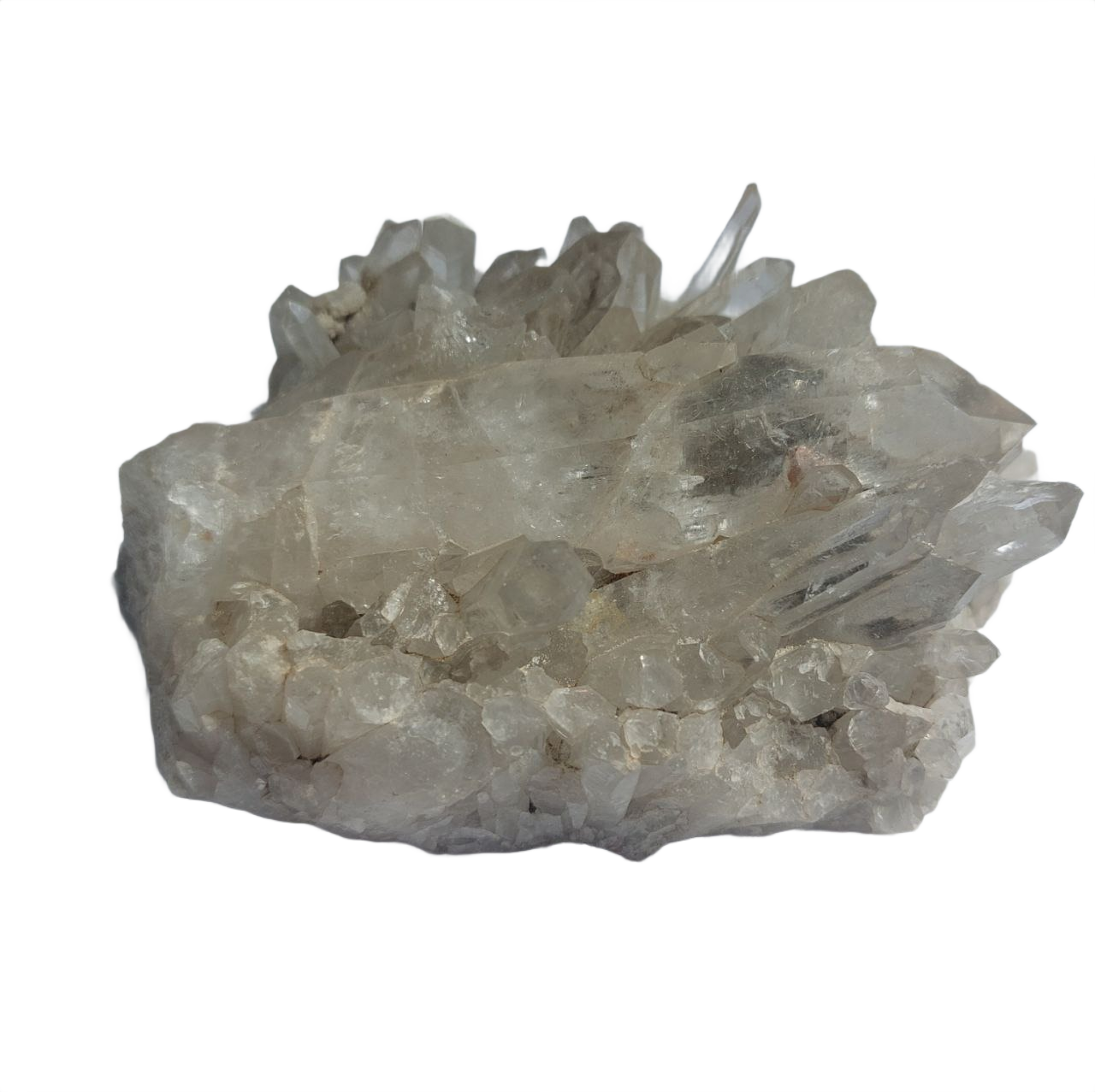 Bergkristall Gruppe, (Peru), 555 Gramm.