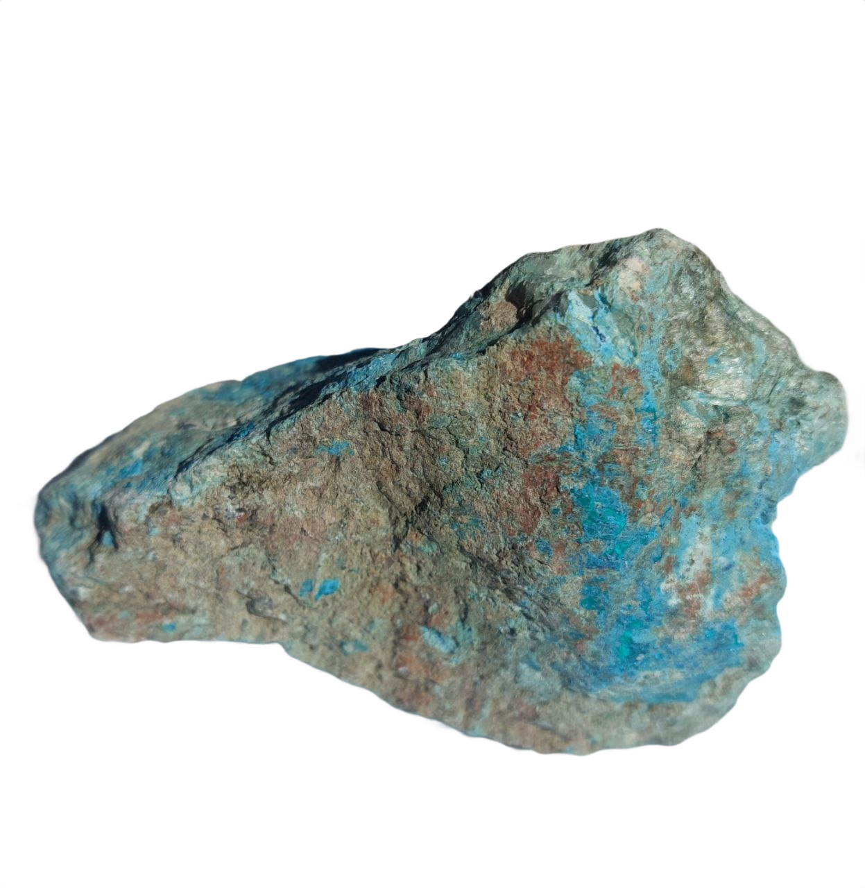 Chrysokoll in Quarz (Namibia).