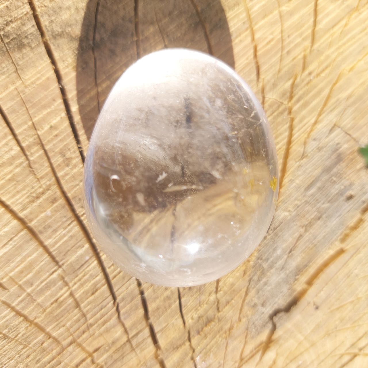 Trommelsteine Bergkristall (Madagaskar), XXL, 47 mm.