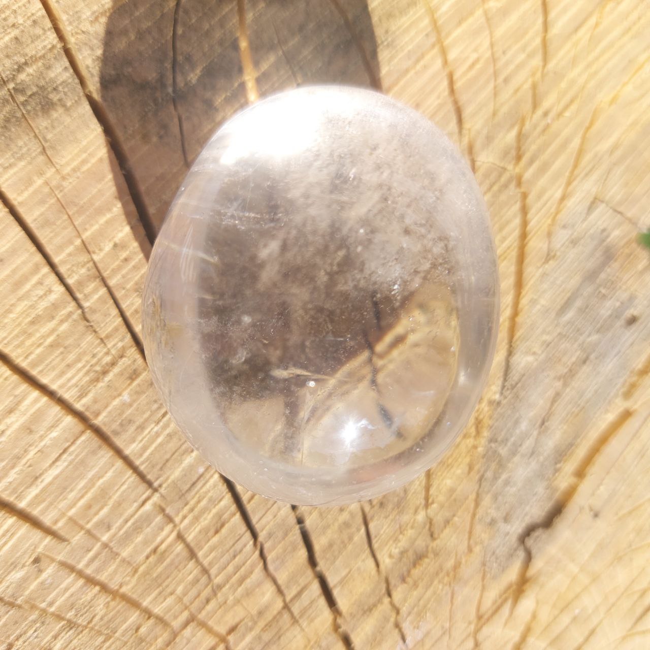 Trommelsteine Bergkristall (Madagaskar), XXL, 47 mm.