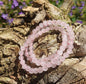 Armband Rosenquarz, 06mm Kugeln.