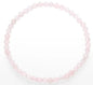 Armband, Rosenquarz, Perle facettiert, 03 mm Kugeln.
