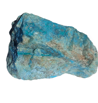 Chrysokoll in Quarz (Namibia).