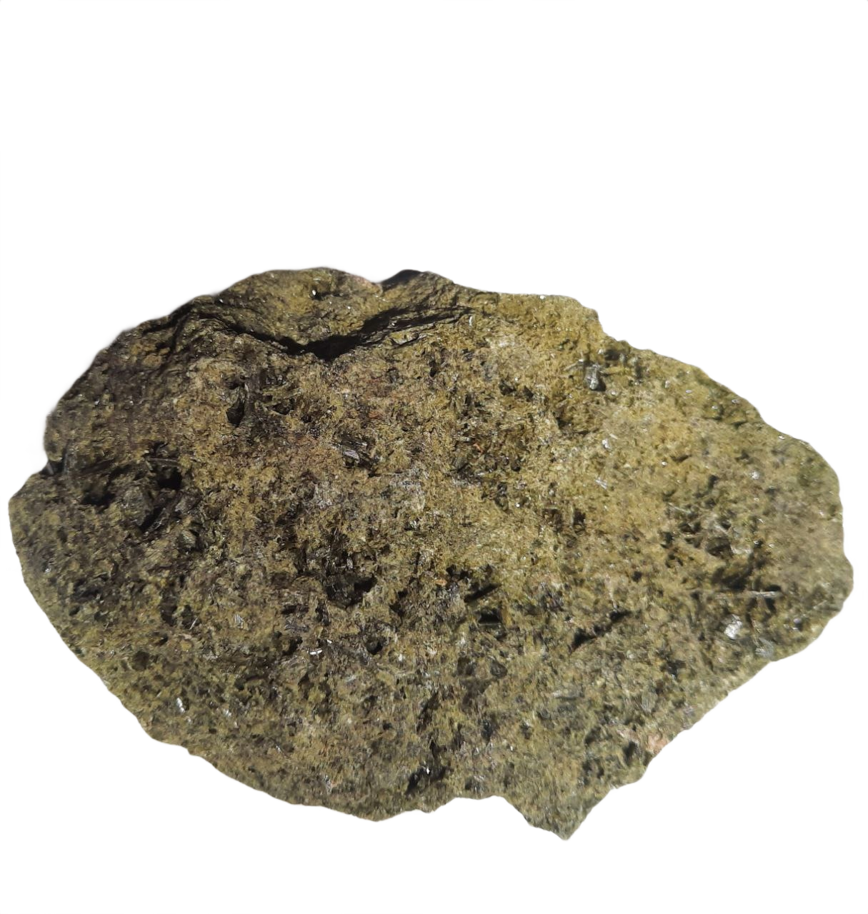Epidot mit Kristallen (Madagaskar), 592 Gramm.