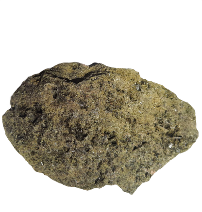 Epidot mit Kristallen (Madagaskar), 592 Gramm.
