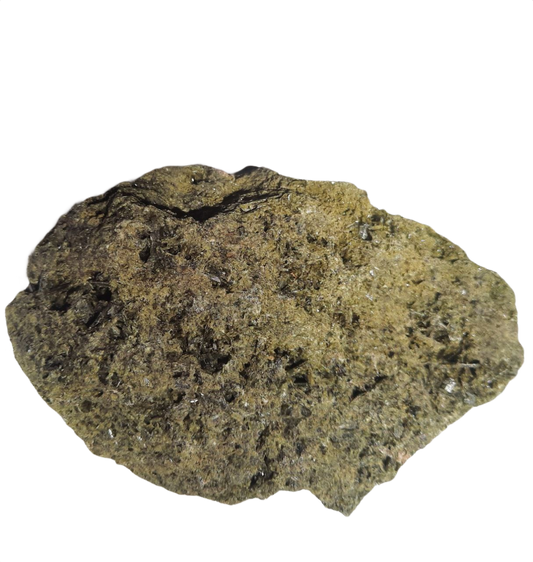 Epidot mit Kristallen (Madagaskar), 592 Gramm.