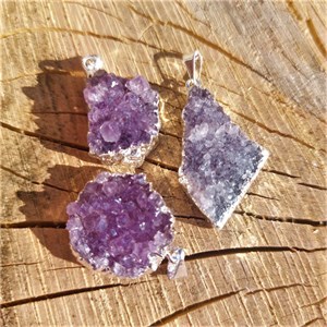 Anhänger Amethyst Kristallstufe, 22 - 30 mm – Anhänger online kaufen