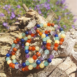 Armband, Chakra, 06mm Kugeln. – Armbänder online kaufen