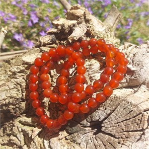 Armband Karneol, 08mm Kugeln. – Armbänder online kaufen